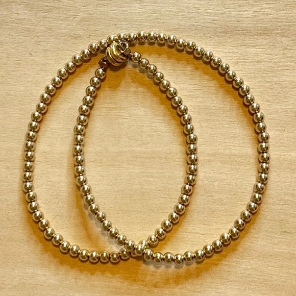 Gold Filled Beaded Wire Wrap Bracelet - Picture 3 of 4